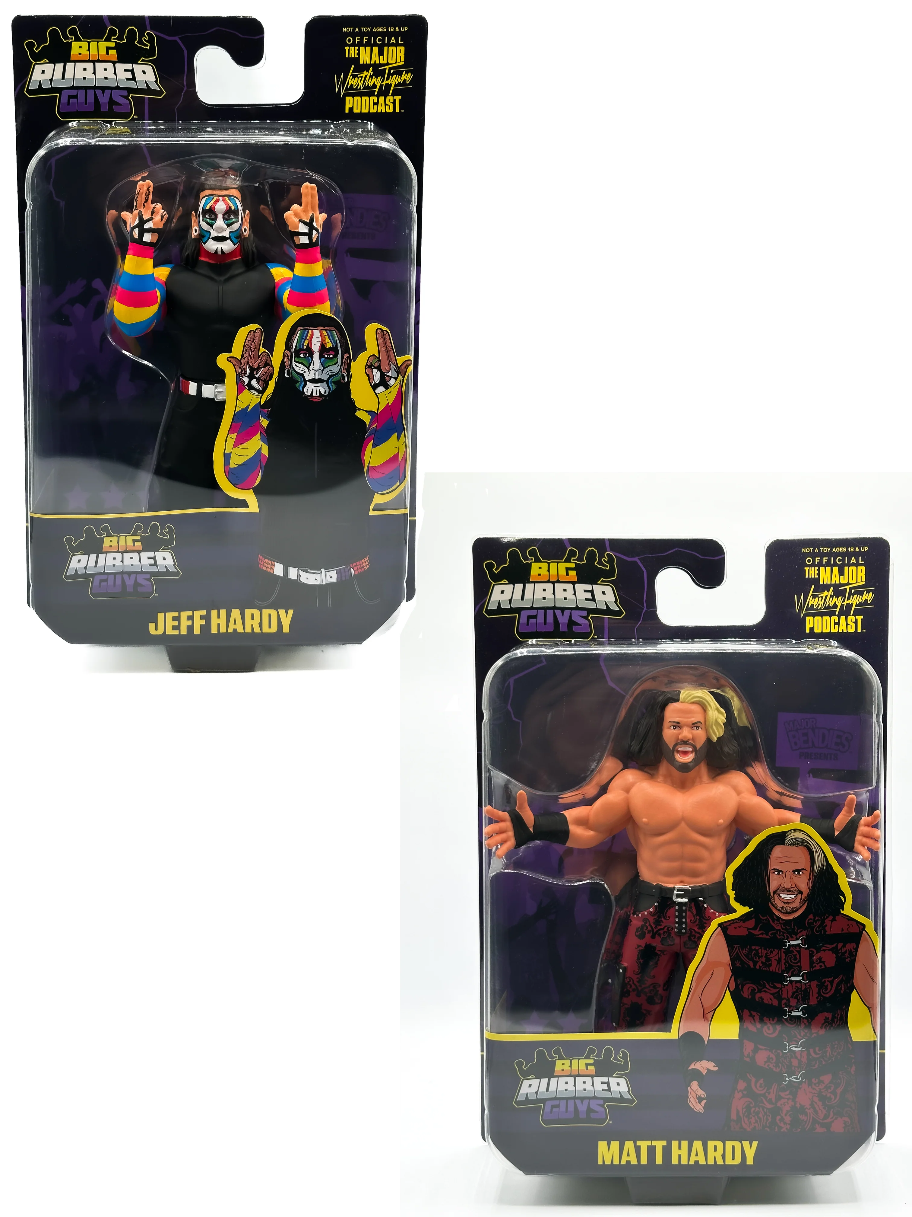 BIG RUBBER GUYS SERIES HARDY BOYZ (FREE US SHIPPING - IN STOCK) NOT MINT