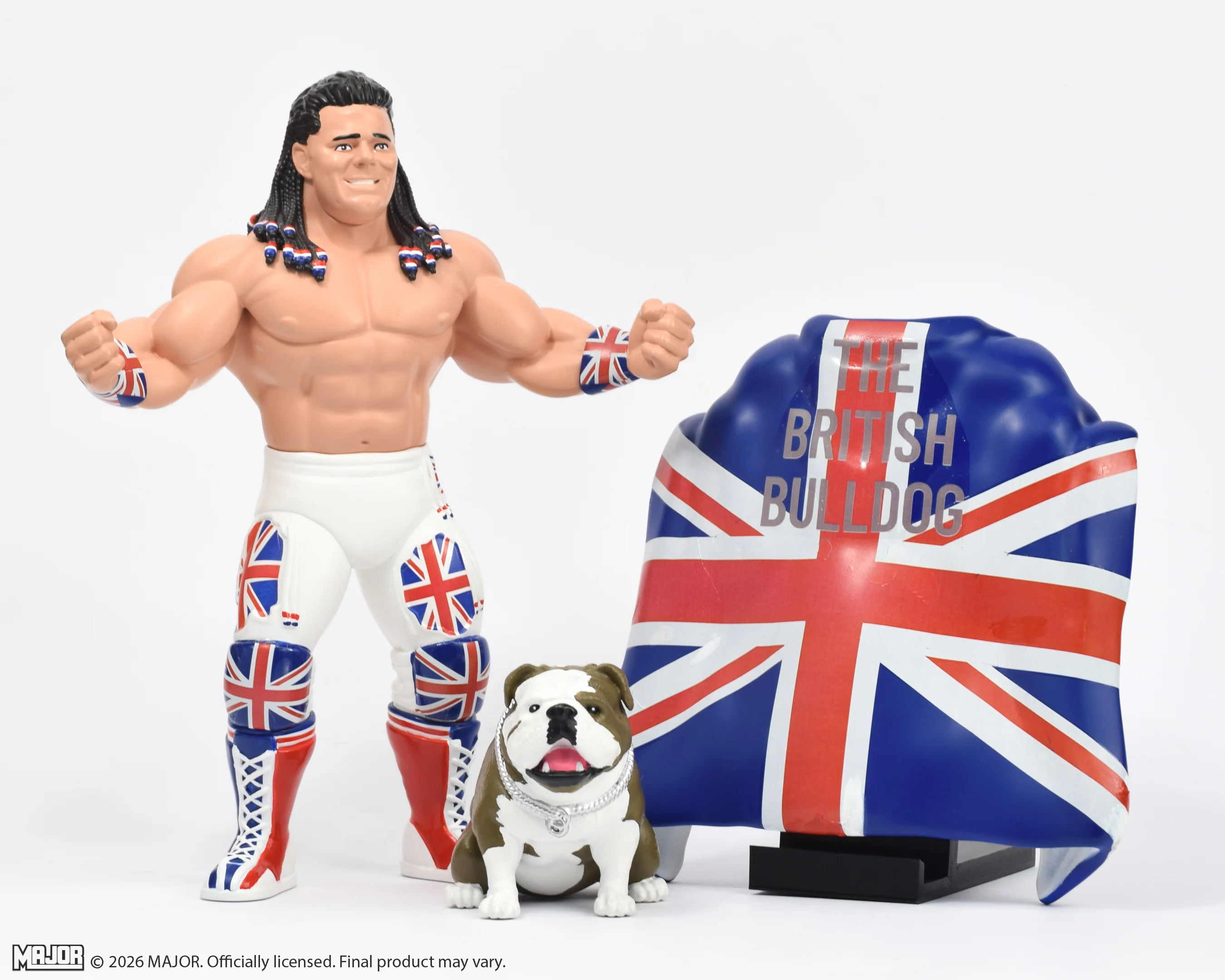 Davey Boy Smith with Winston Big Rubber Guy (FREE US SHIPPING - SHIPS IN JANUARY) - Image 2