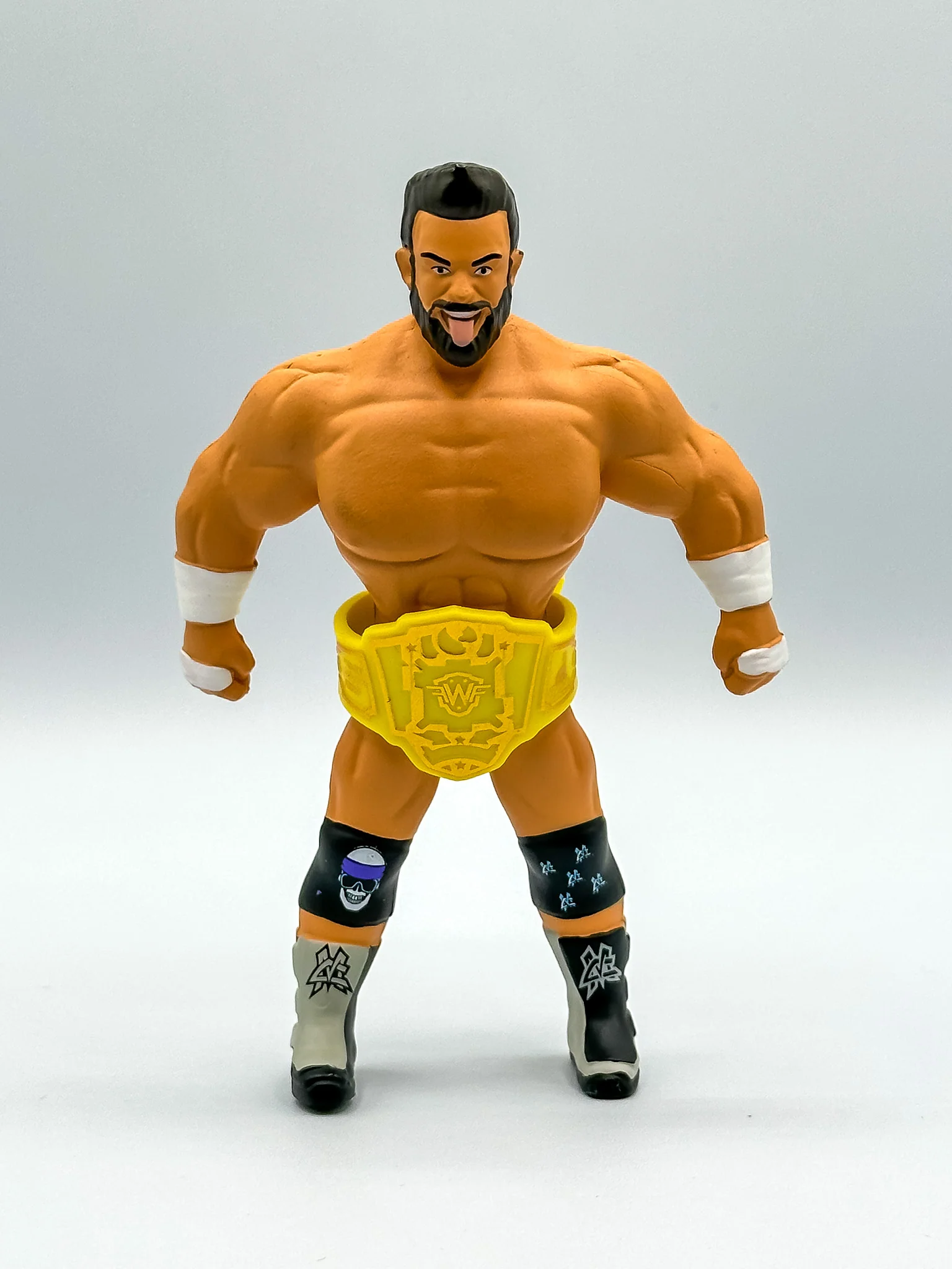 COMBO Major Wrestling Figure Podcast & FWF Championship Toy Title Belt(FREE US SHIPPING) - Image 3