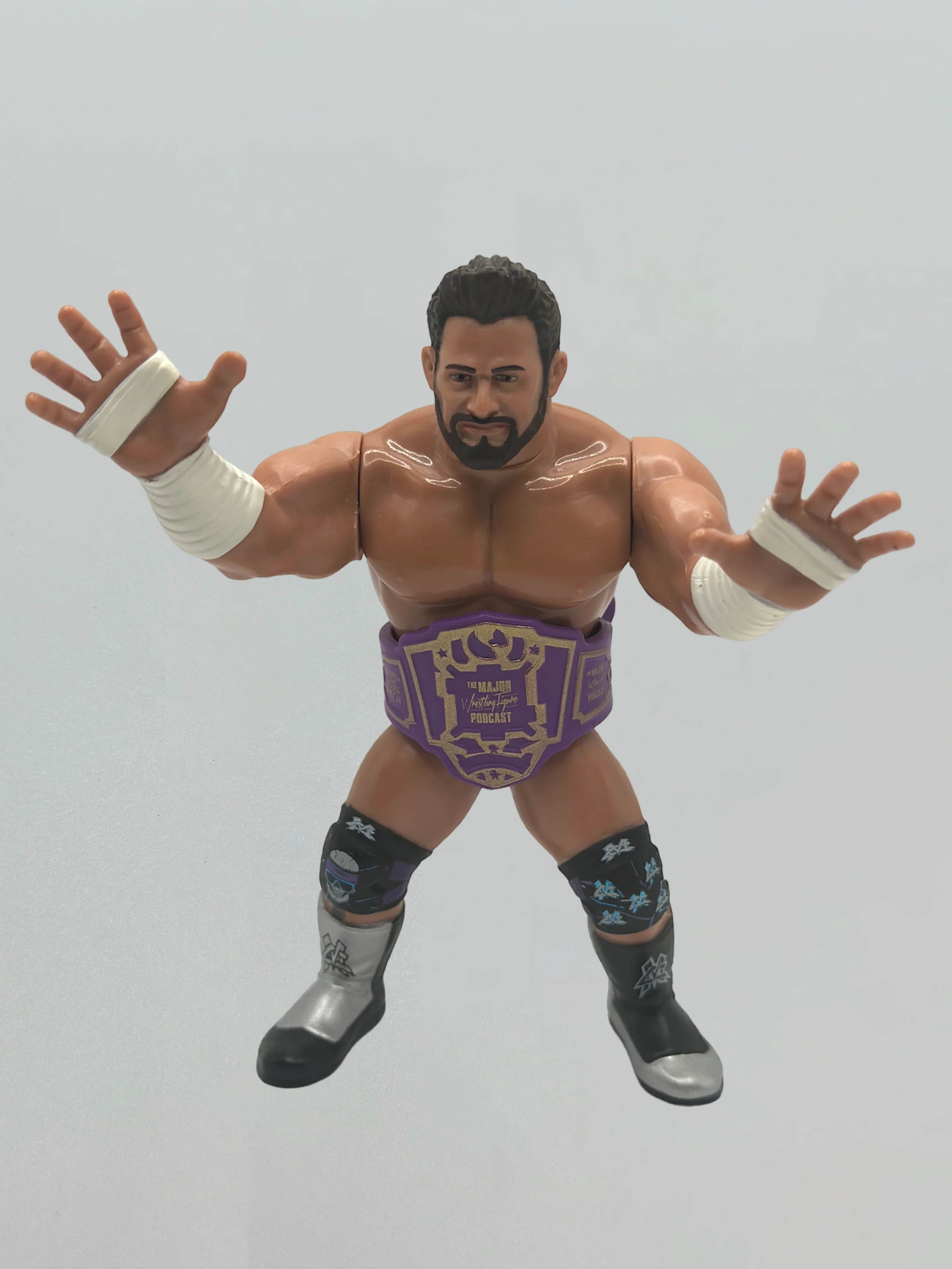 COMBO Major Wrestling Figure Podcast & FWF Championship Toy Title Belt(FREE US SHIPPING) - Image 5