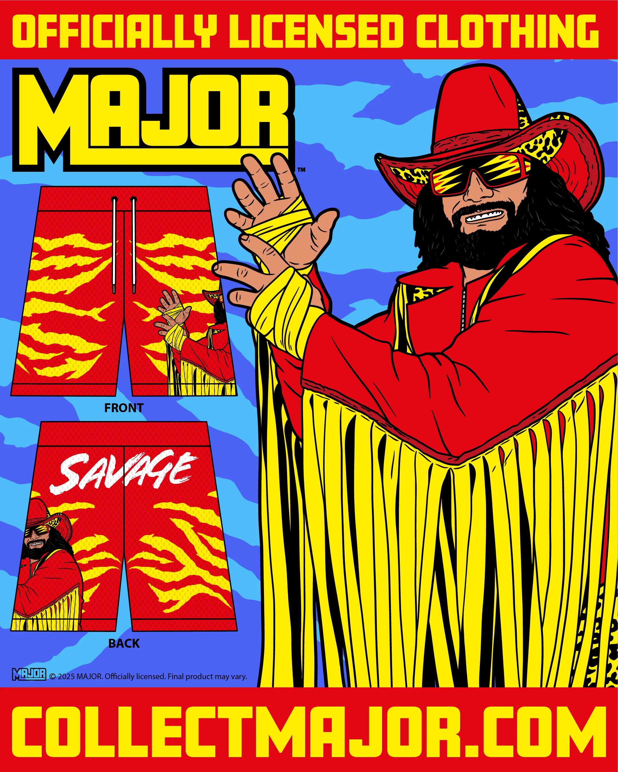 Meat Stick Macho Man Randy Savage Shorts (FREE US SHIPPING - IN STOCK) - Image 7