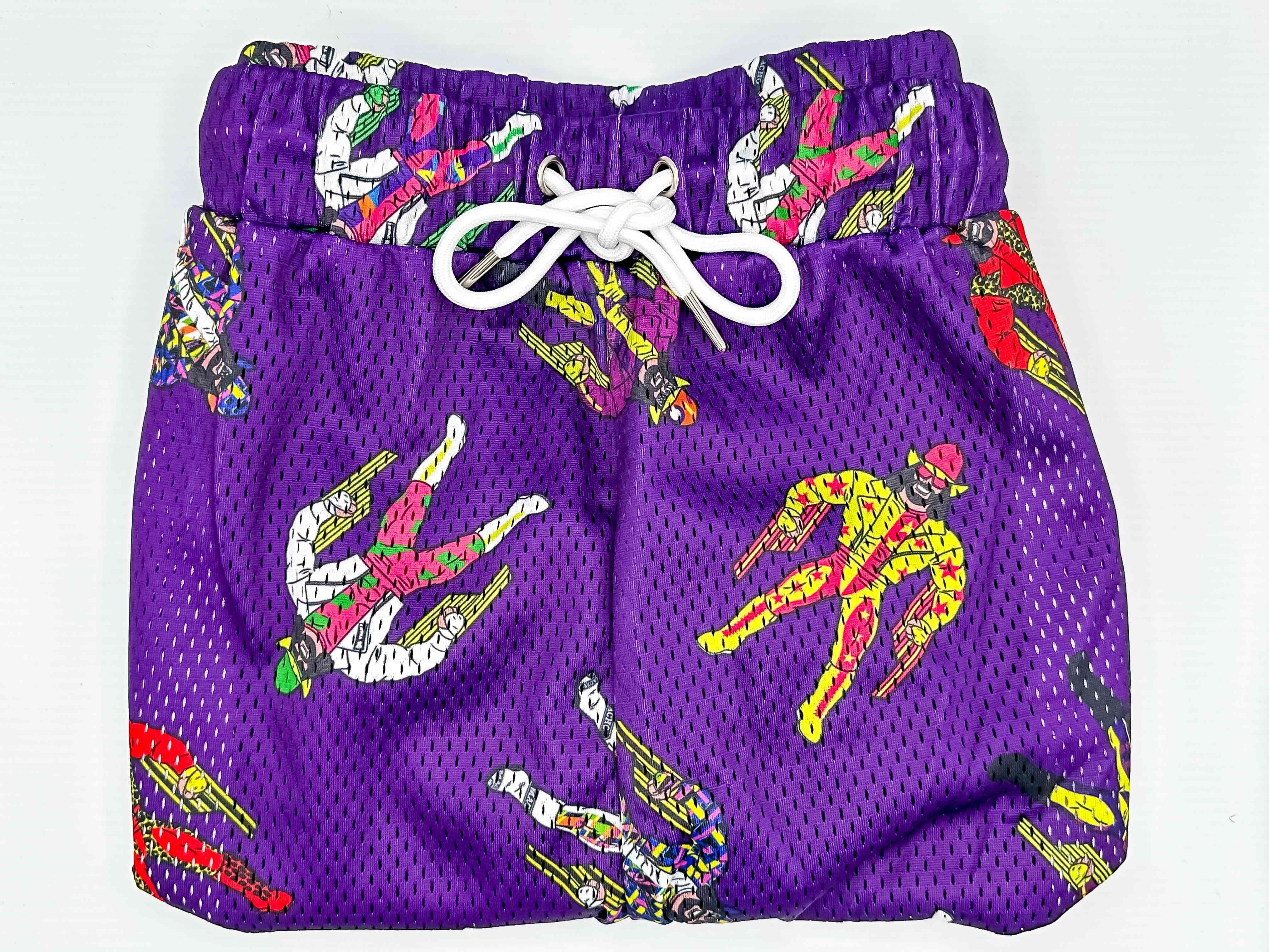 Purple Macho Man Randy Savage Shorts (FREE US SHIPPING) - Image 4