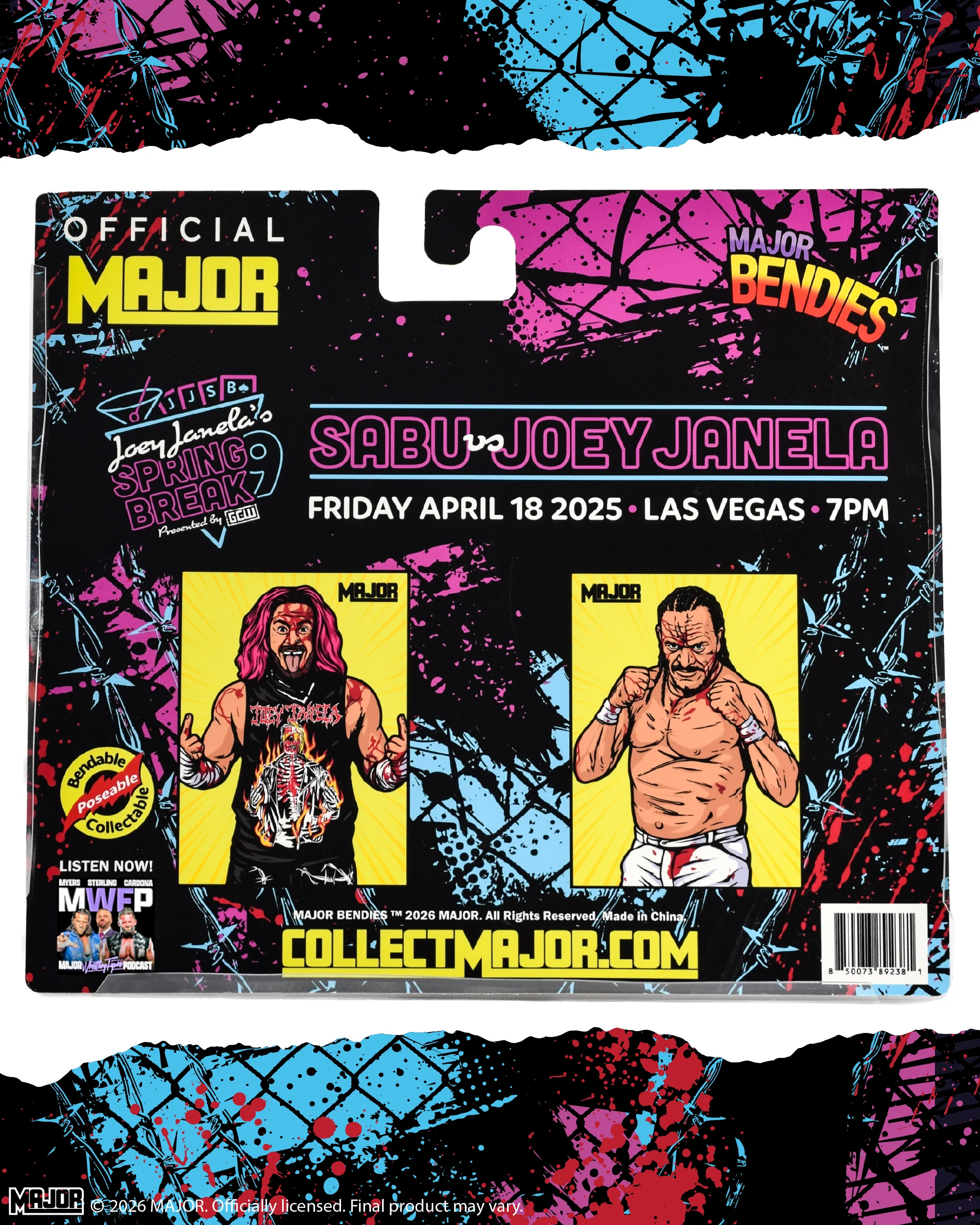 Sabu and Joey Janela Two Pack (FREE US SHIPPING - SHIPS IN August) - Image 3